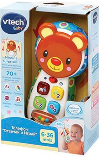 Телефон розвиваючий Vtech Відповідай і грай 80-502726 - фото 6 Телефон розвиваючий Vtech Відповідай і грай 80-502726 - фото 6