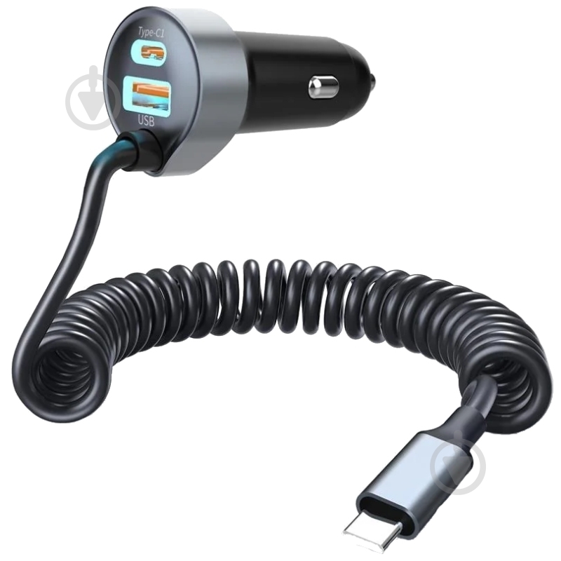 Автомобильное зарядное устройство Choetech TC0030-BK - фото 2