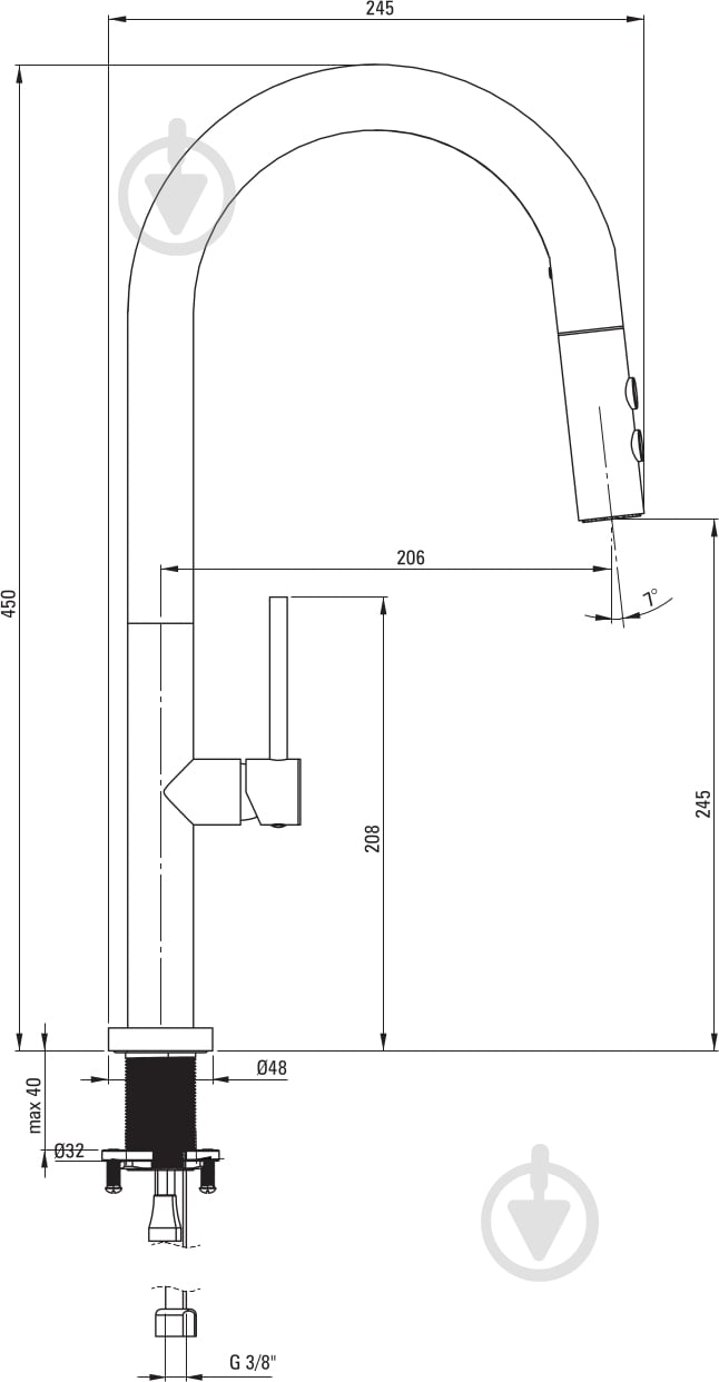 Мойка для кухни + смеситель Deante Olfato титан (ZPOED10A) - фото 6 Мойка для кухни + смеситель Deante Olfato титан (ZPOED10A) - фото 6