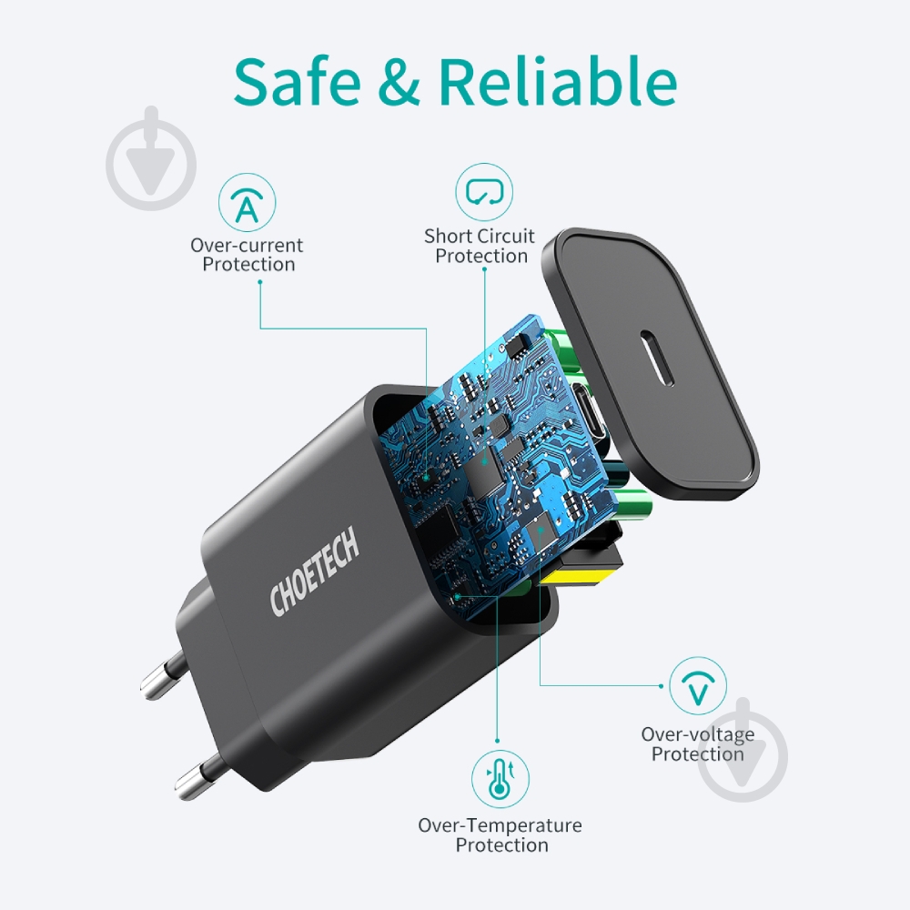 Зарядное устройство Choetech Q5004-EU-BK - фото 5 Зарядное устройство Choetech Q5004-EU-BK - фото 5