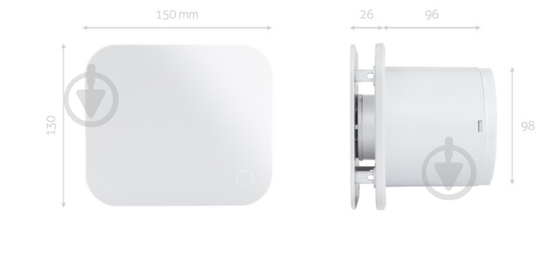 Витяжний вентилятор Turbionaire TREND100SSS - фото 10