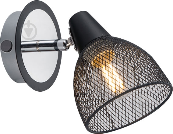 Спот Accento lighting ALIN-Nero-1 1x40 Вт E14 черный - фото 1