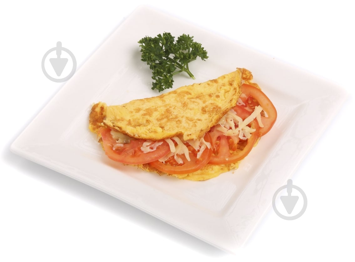 Омлет с творогом и помидором - фото 1