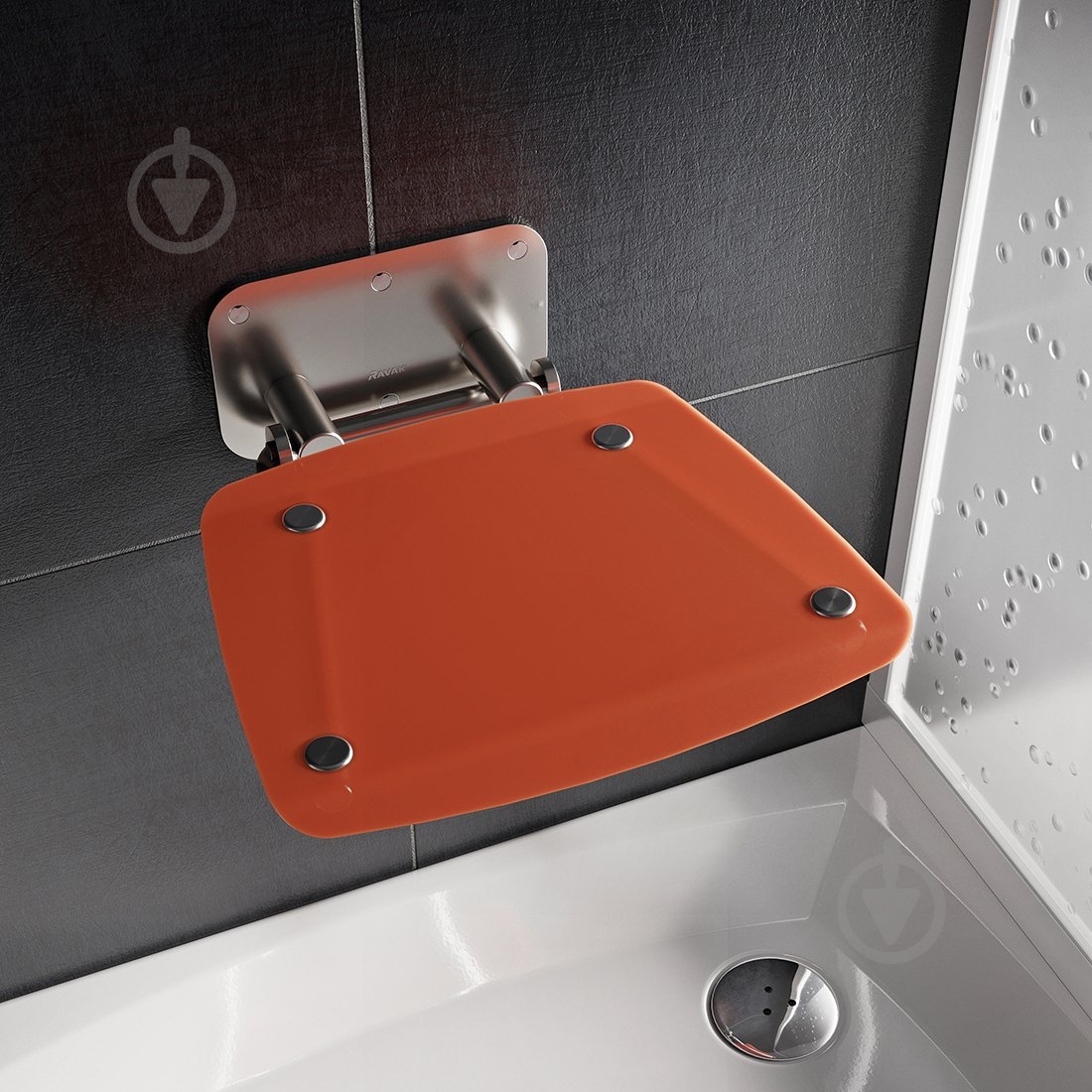 Сиденье для душа Ravak Ovo B II orange - фото 2
