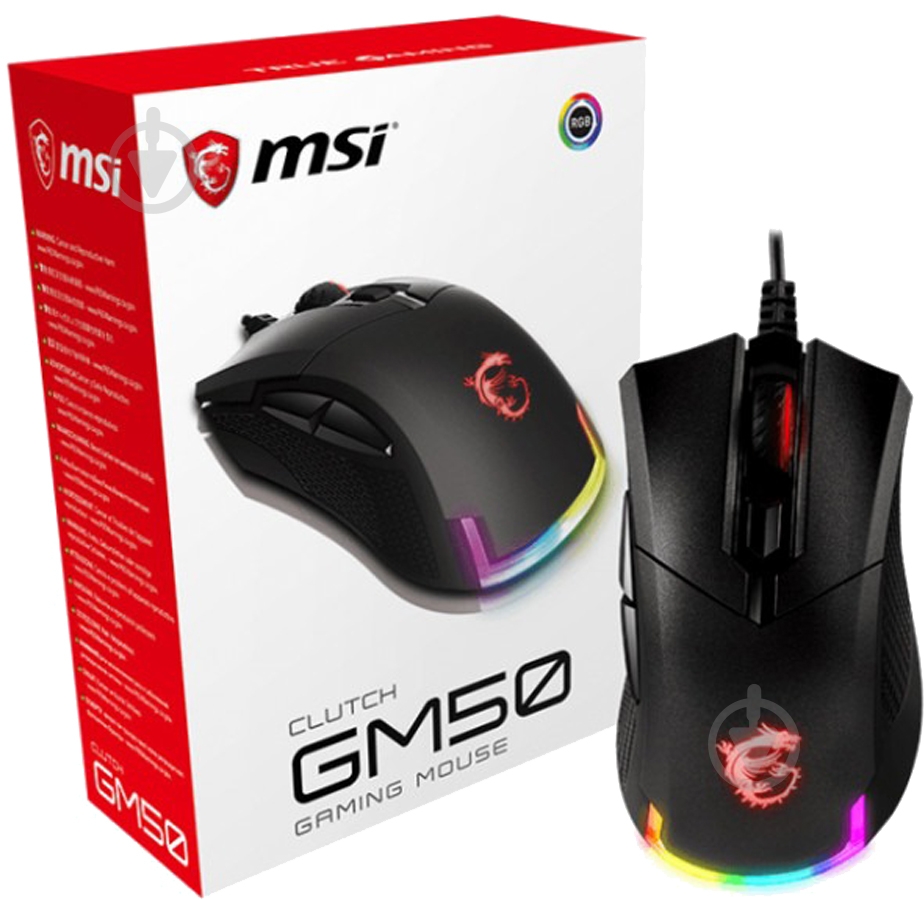 Мышь MSI Clutch GM20 Elit (CLUTCH_GM20_ELITE) black (S12-0400D00-C54) - фото 5