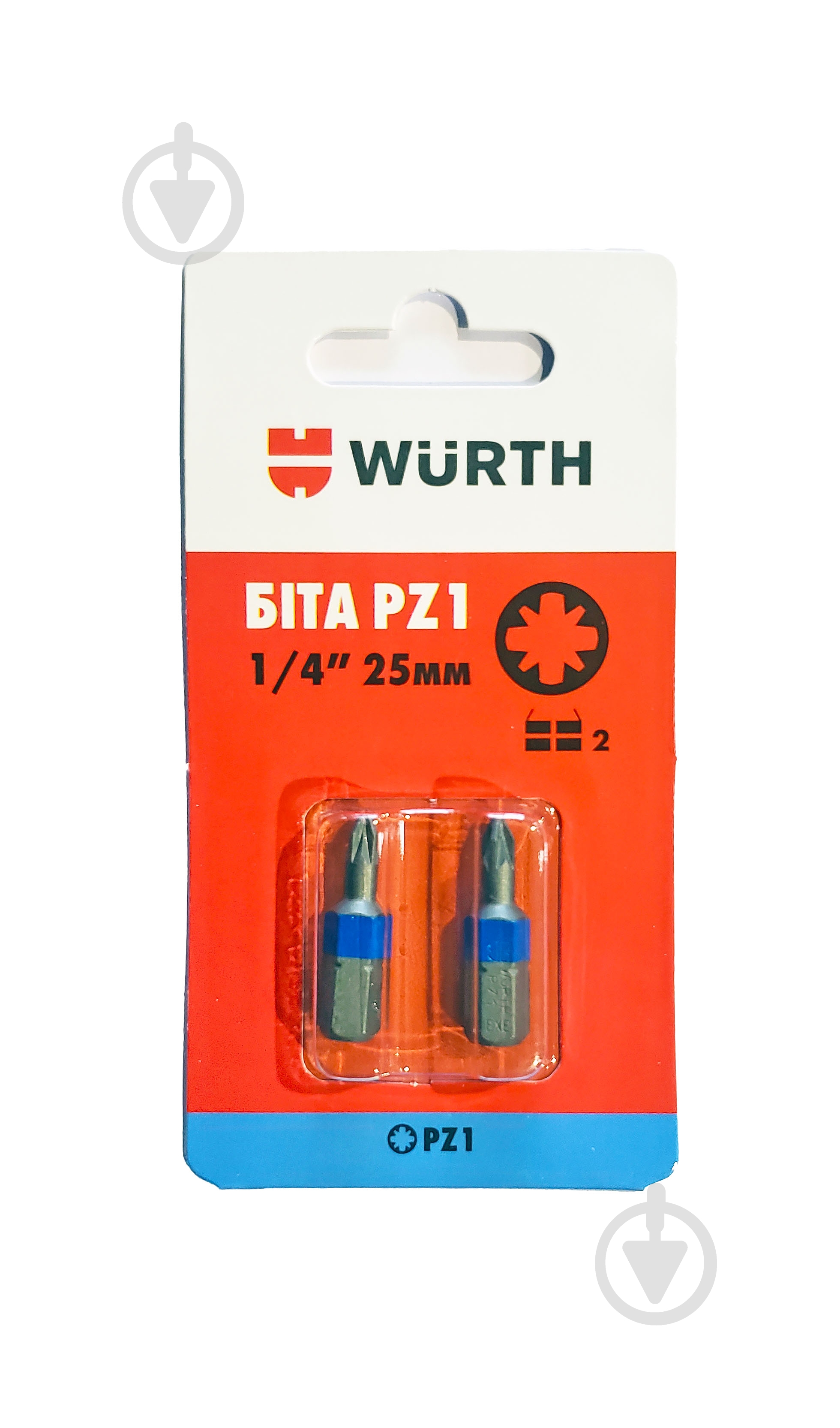 Бита WURTH PZ1 25 мм 2 шт. 0614176651 - фото 2