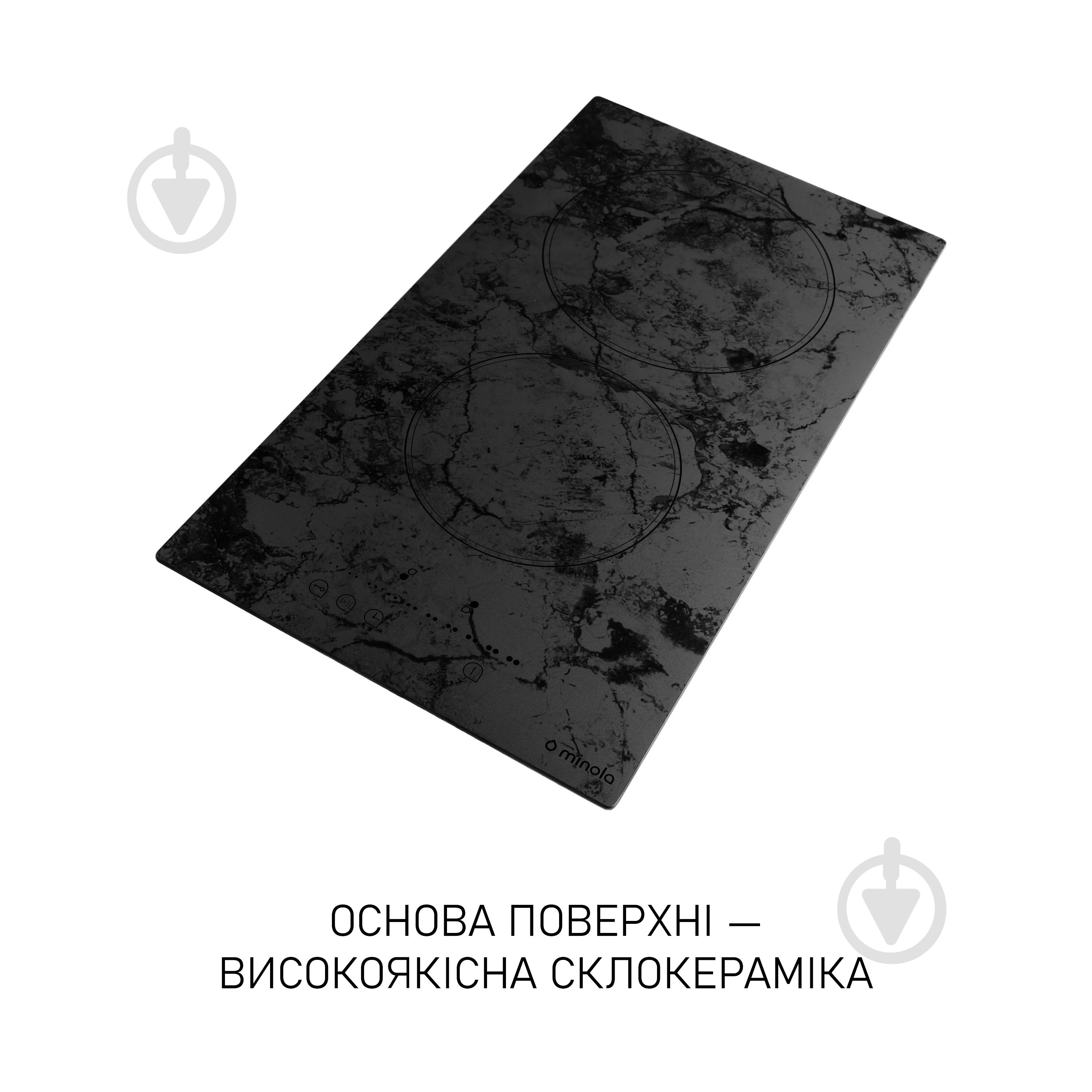 Варильна поверхня електрична Perfelli MHS 3072 KMR Domino склокерамічна - фото 5