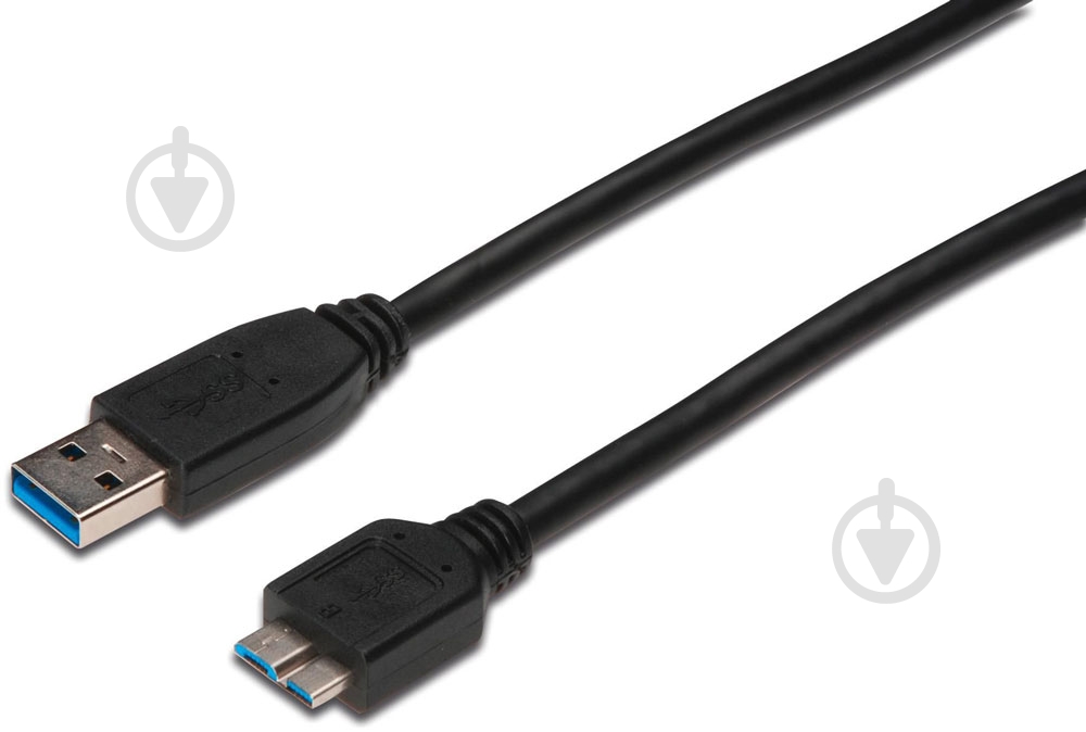 Кабель Digitus USB 3.0 Am-Micro B 1 м черный (84133) - фото 1 Кабель Digitus USB 3.0 Am-Micro B 1 м черный (84133) - фото 1