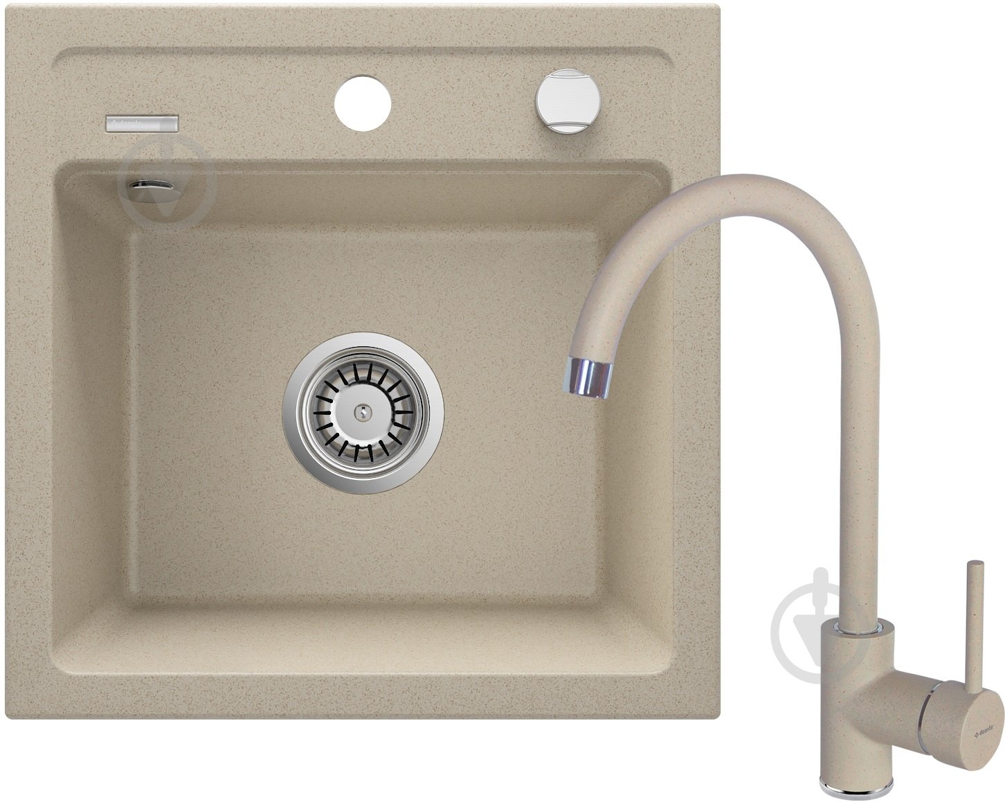 Мойка для кухни + смеситель Deante Zorba песок (ZQZA7103) - фото 1 Мойка для кухни + смеситель Deante Zorba песок (ZQZA7103) - фото 1