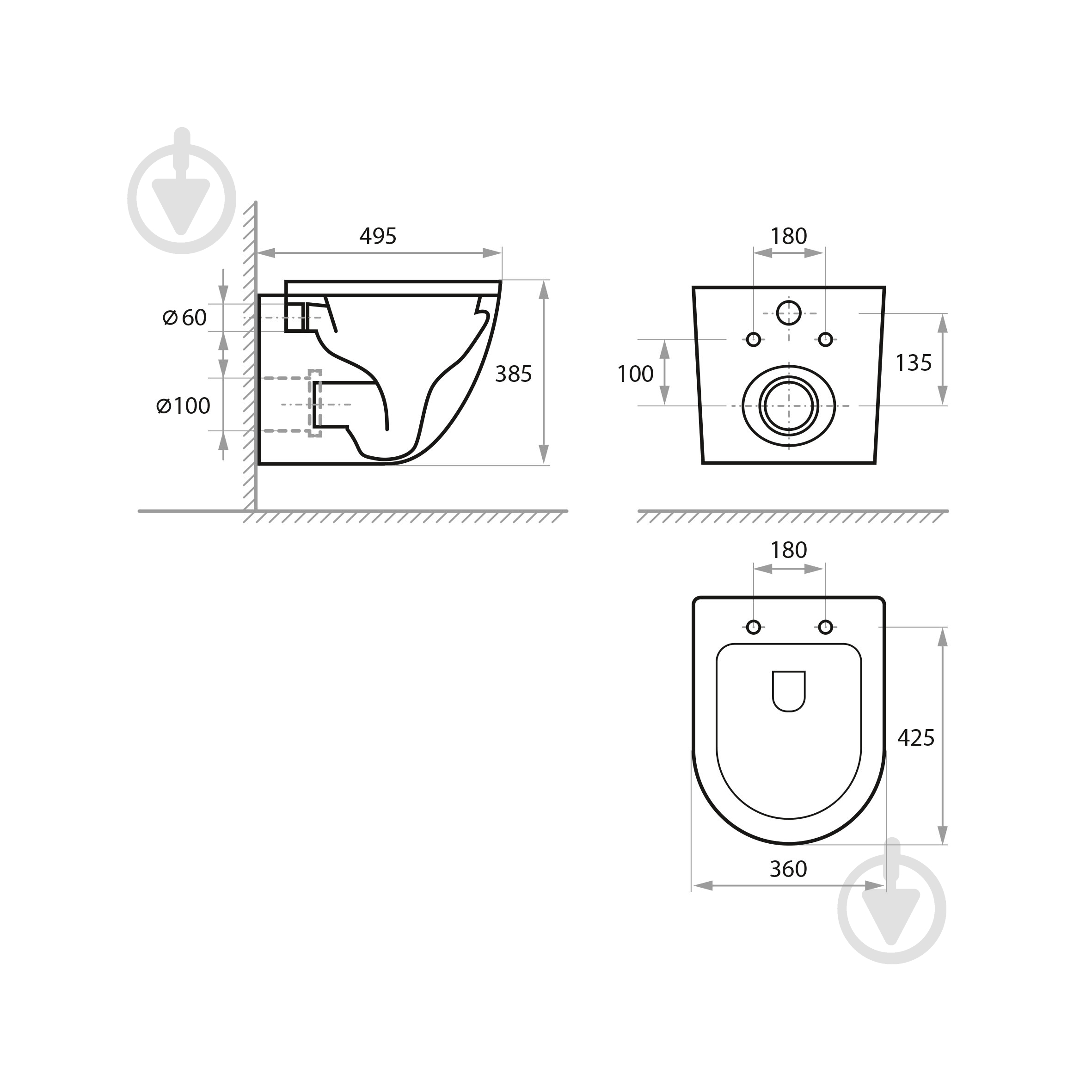 Унитаз подвесной Koller Pool ROUND PRO Smart (1873570198) - фото 8