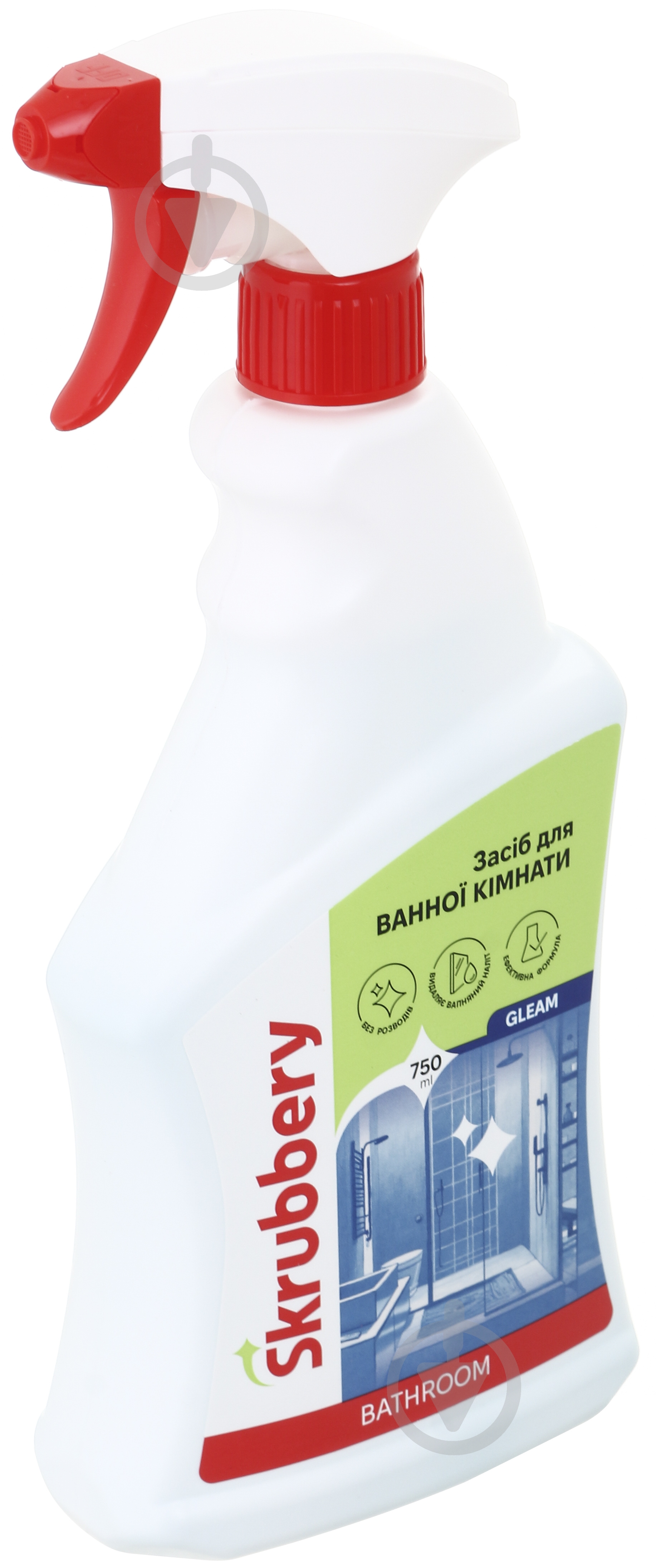 Средство для ванной комнаты SKRUBBERY Gleam 0,75 л - фото 2 Средство для ванной комнаты SKRUBBERY Gleam 0,75 л - фото 2