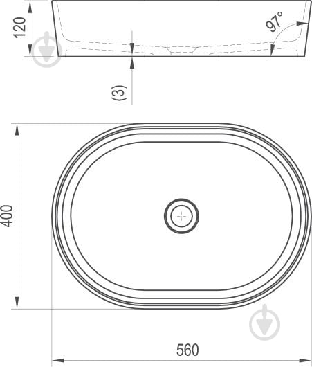 Умывальник-чаша Ravak MOON 2 - фото 3