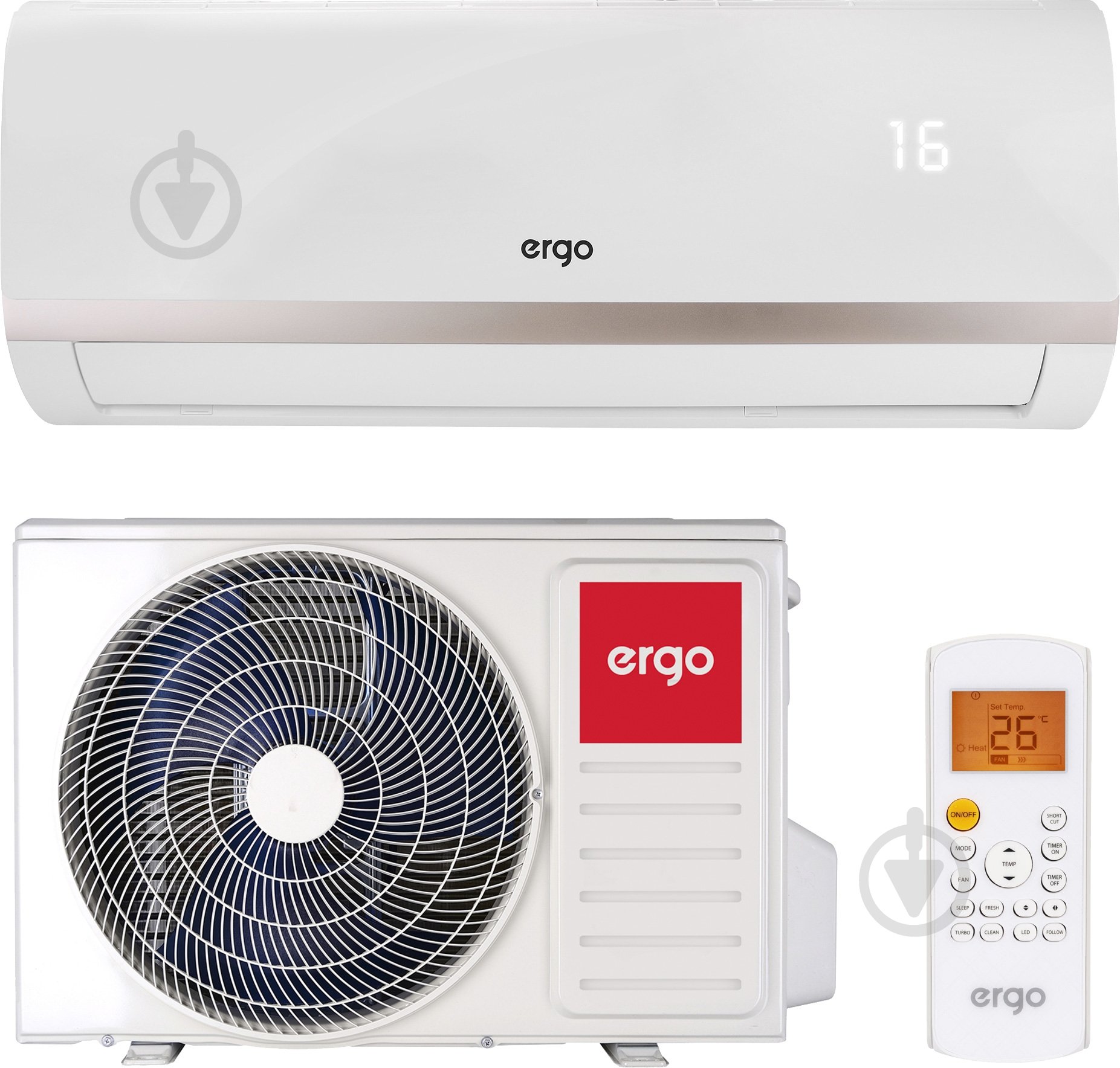 Кондиціонер Ergo ACI 0735 SWН W - фото 1