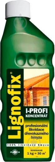Антисептик Lignofix I-Profi антіжук безбарвний концентрат 1 кг - фото 1 Антисептик Lignofix I-Profi антіжук безбарвний концентрат 1 кг - фото 1