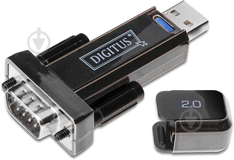 ᐉ Адаптер Digitus USB – RS232 0.8 м чорний (DA-70156) • Краща
