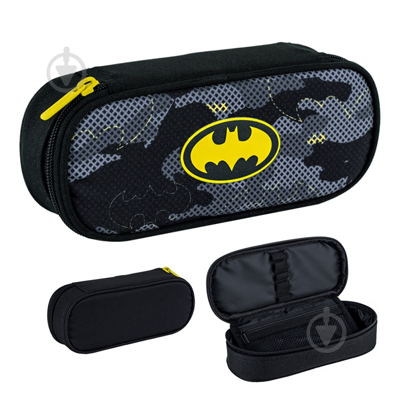 Пенал 599 DC Comics Batman KITE серый - фото 1