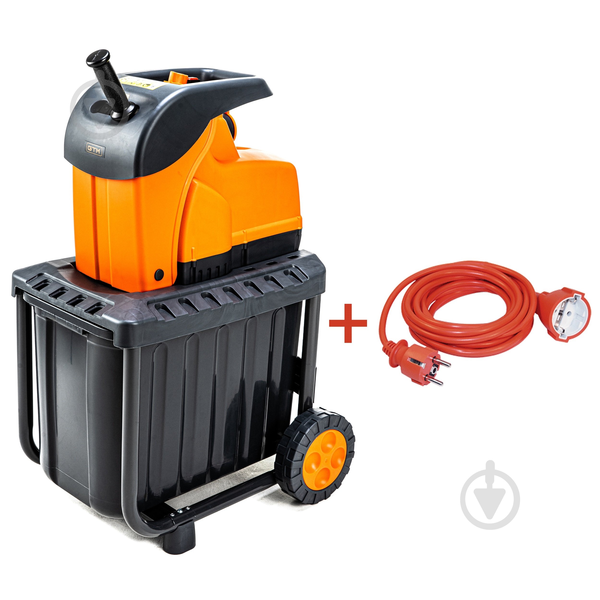 Измельчитель садовый GTM DS2800/45 KIT + удлинитель 10 м 3x1,5 электросеть - фото 1