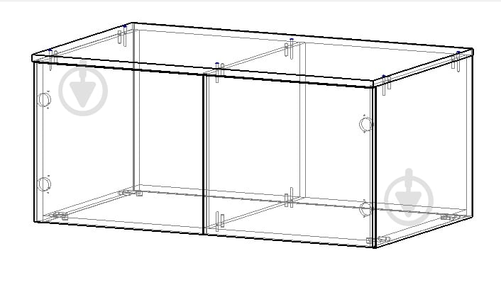 Додатковий сегмент Вісент Антресоль до шафи 2дв 450х1000х600 мм білий - фото 2 Додатковий сегмент Вісент Антресоль до шафи 2дв 450х1000х600 мм білий - фото 2