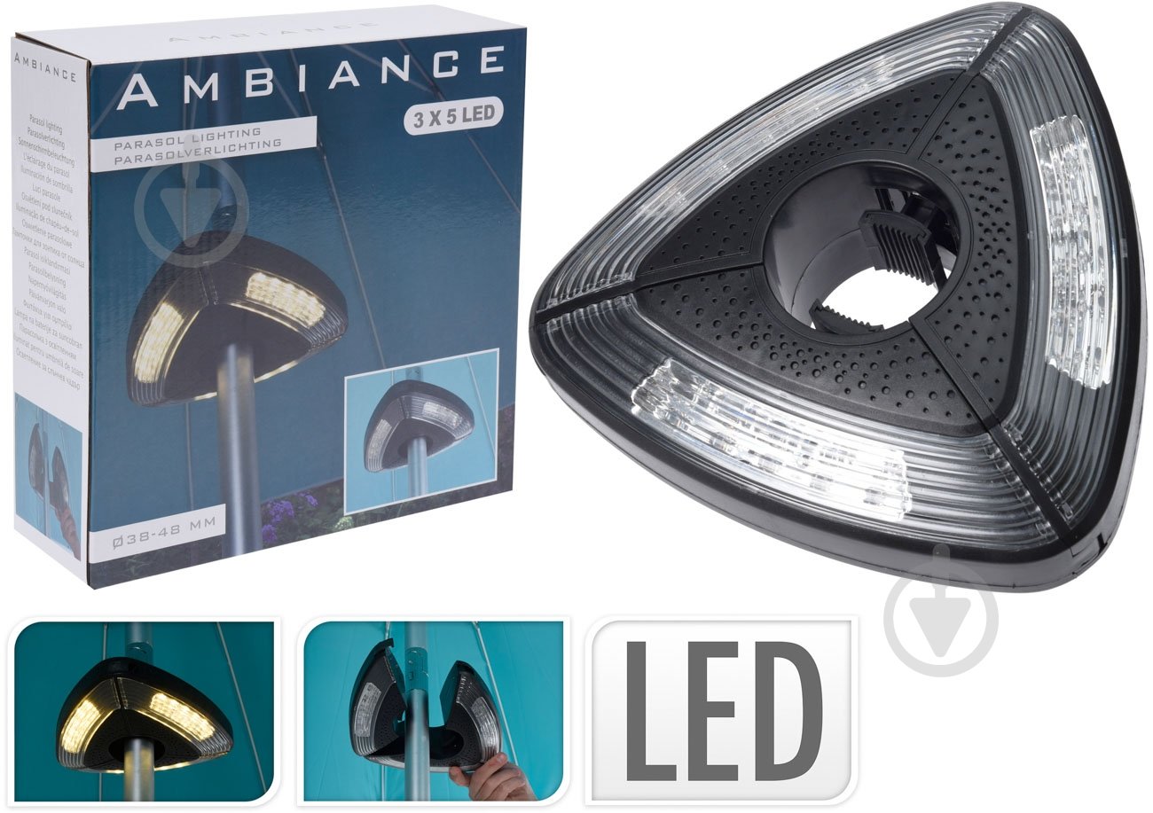 Фонарь для зонта AMBIANCE 19 см - фото 2