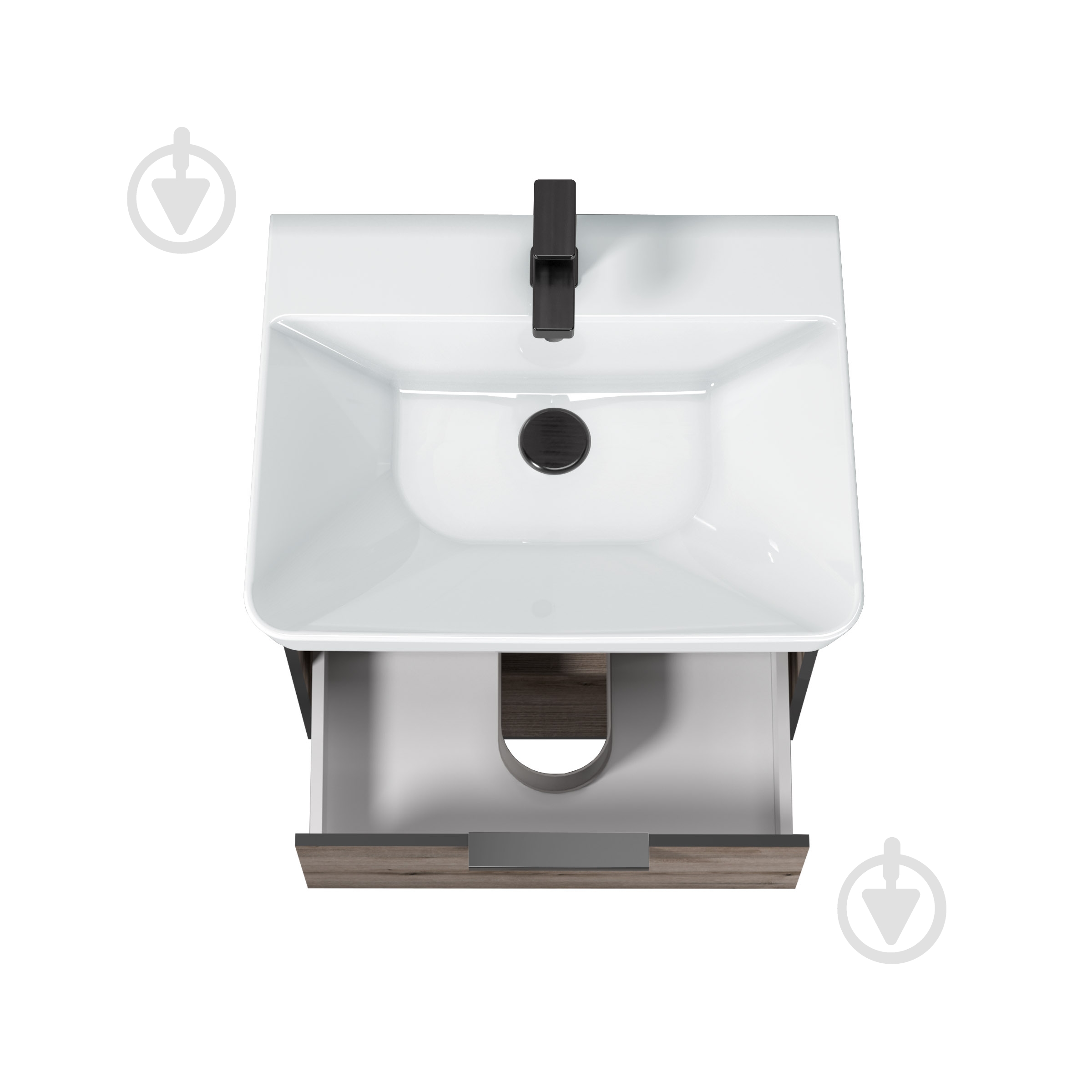 Тумба Мойдодыр Denver 60-A дуб эвок подвесная - фото 4 Тумба Мойдодыр Denver 60-A дуб эвок подвесная - фото 4