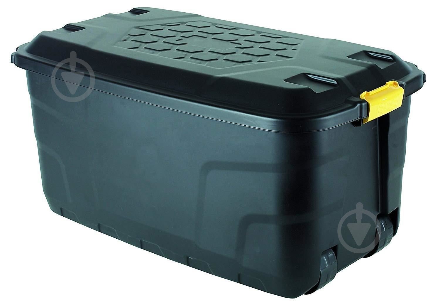 Ящик для зберігання Strata з колесами чорний 110 л 420x505x770 мм - фото 1