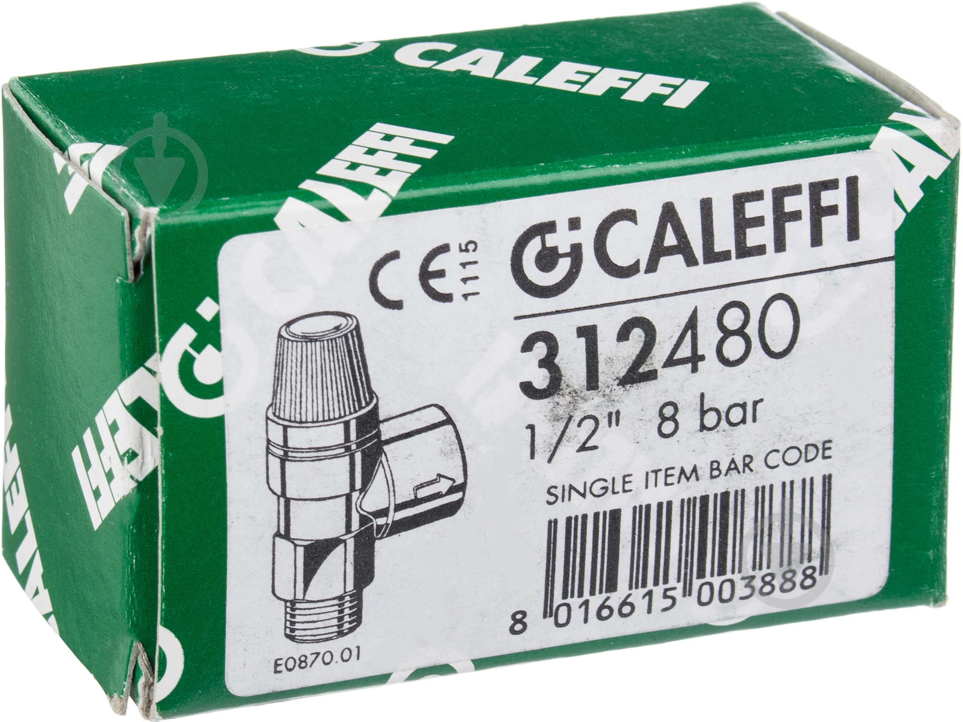 Клапан мембранный Caleffi 1/2" 8,0 бар ВЗ 312480 - фото 3 Клапан мембранный Caleffi 1/2" 8,0 бар ВЗ 312480 - фото 3