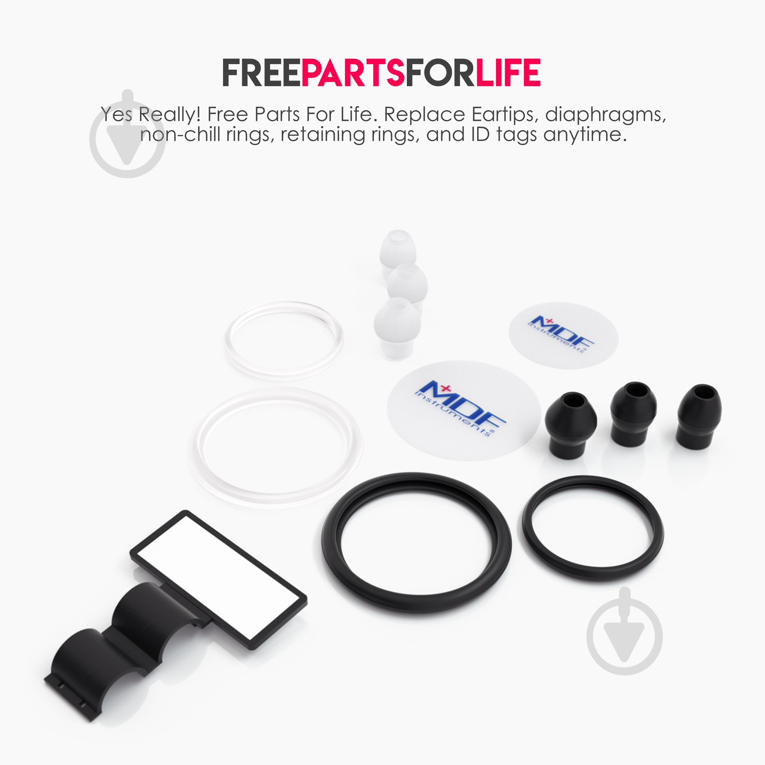 Стетоскоп MDF з подвійною голівкою, рожеве золото, принт, білий мармур 777MBRG - фото 4 Стетоскоп MDF з подвійною голівкою, рожеве золото, принт, білий мармур 777MBRG - фото 4