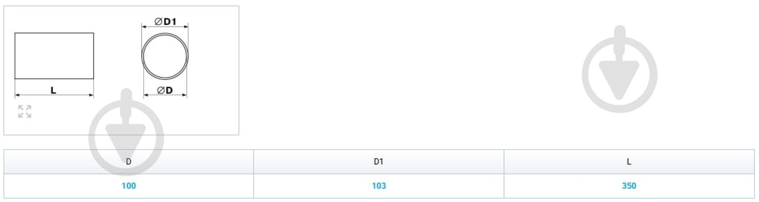 Канал круглый Вентс Пластивент 10035 - фото 2