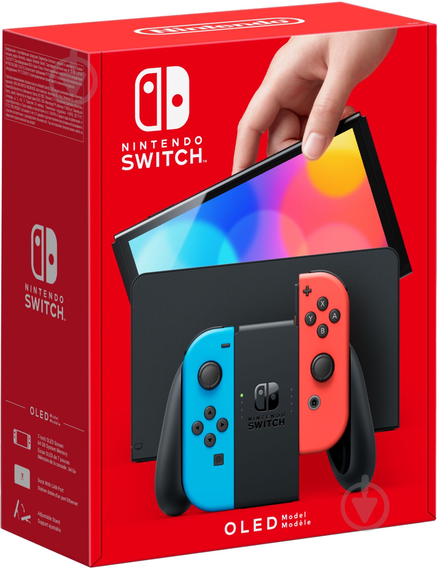 Игровая консоль NINTENDO Switch Oled blue/red - фото 5 Игровая консоль NINTENDO Switch Oled blue/red - фото 5