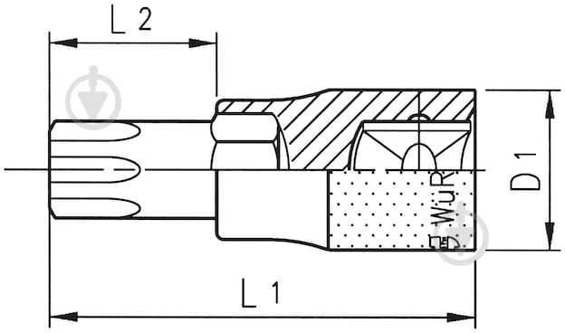Головка WURTH 1/2ZO-INTX-TX100 0715133100 - фото 2 Головка WURTH 1/2ZO-INTX-TX100 0715133100 - фото 2