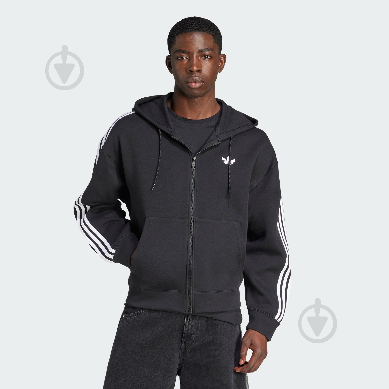 Джемпер Adidas SPACER HOODIE JX1507 р.S чорний - фото 1