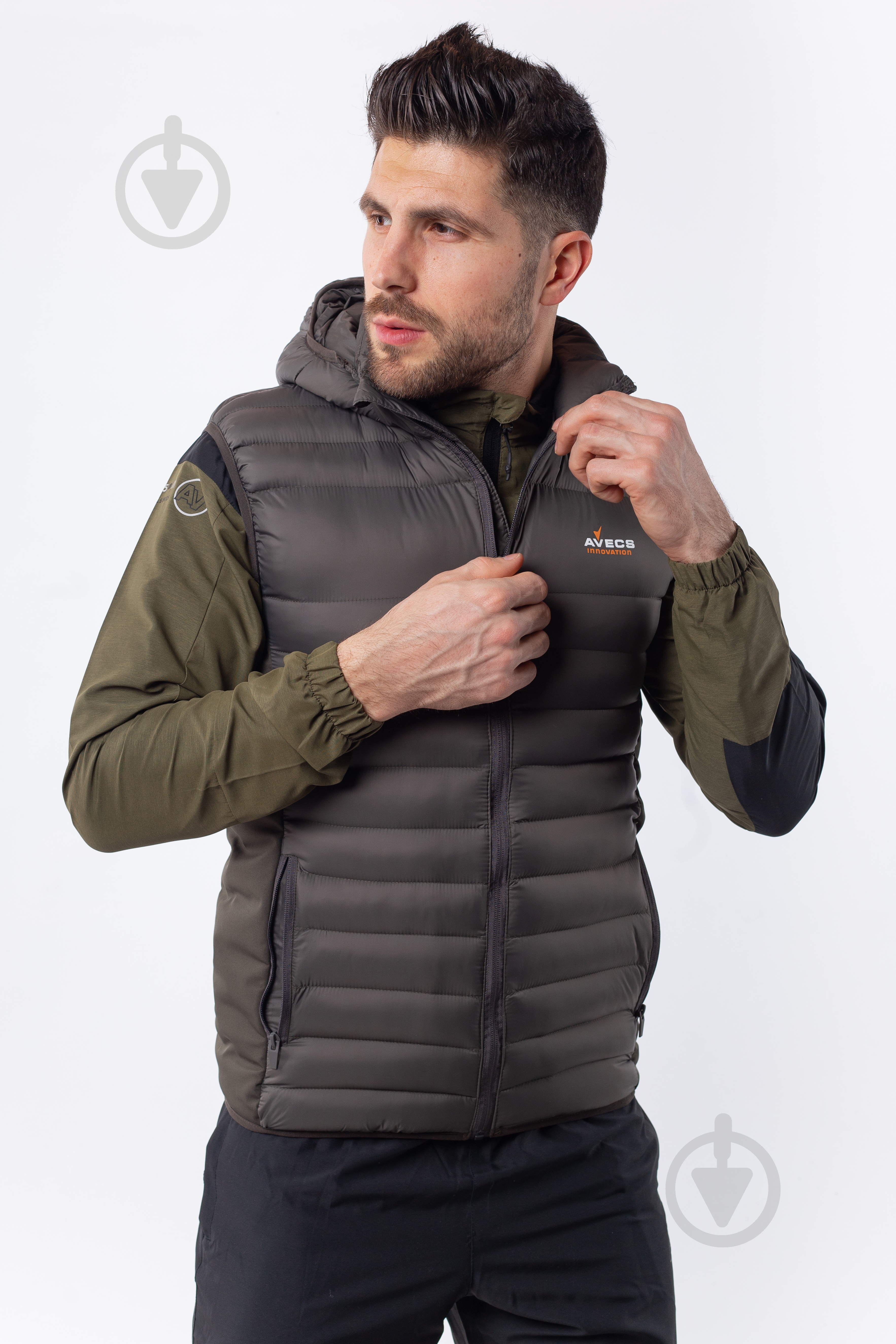 Жилет Avecs AV-50195B/25 р.3XL хаки - фото 3