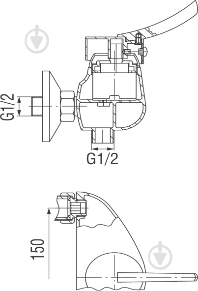 Змішувач для душу Ferro WERONA BTW 7 - фото 3