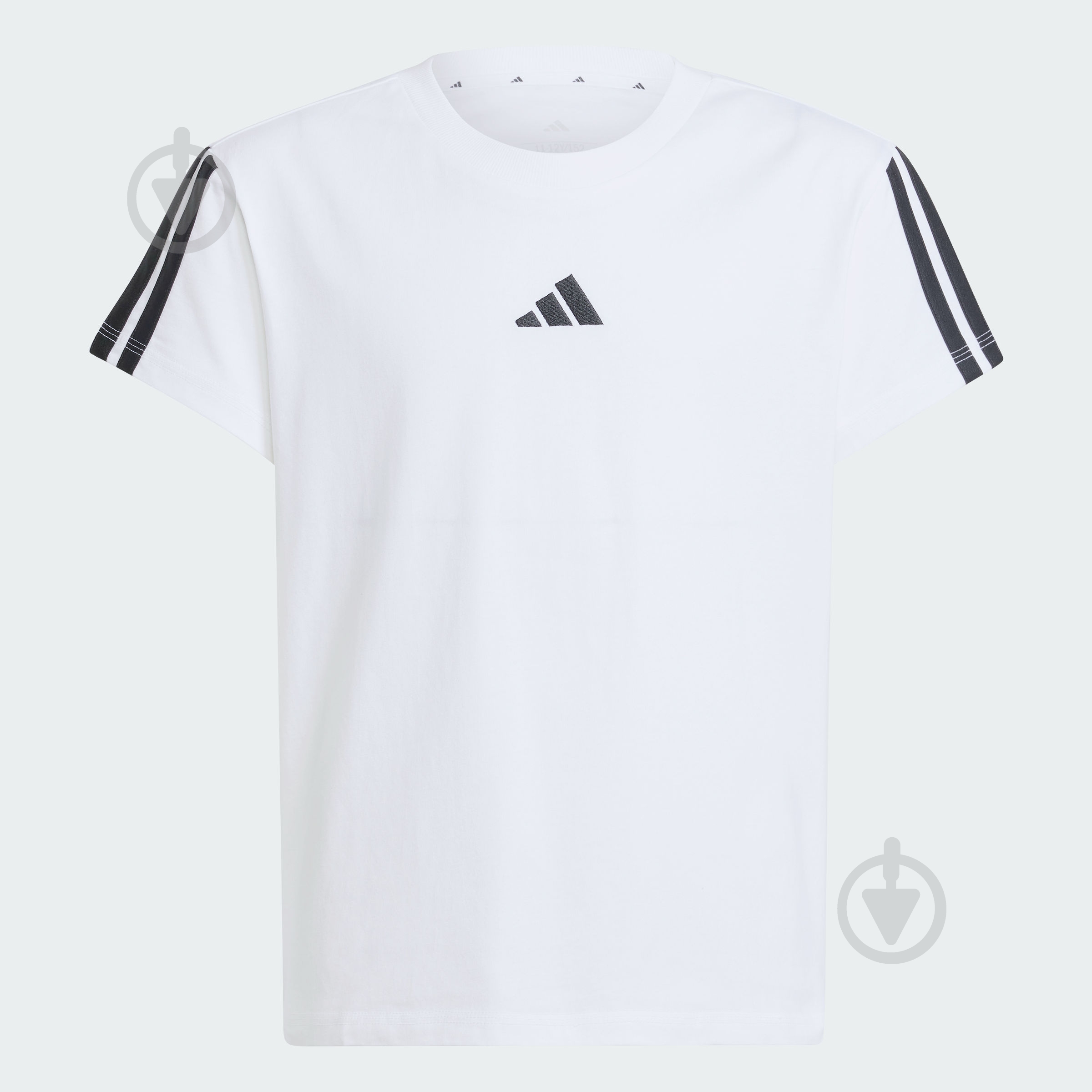 Футболка Adidas JG 3S TEE 160 JJ0945 р.140 білий - фото 6