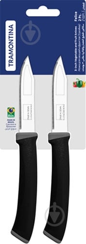 Набор ножей Tramontina Felice black 76 мм 23491/203 2 шт. - фото 2