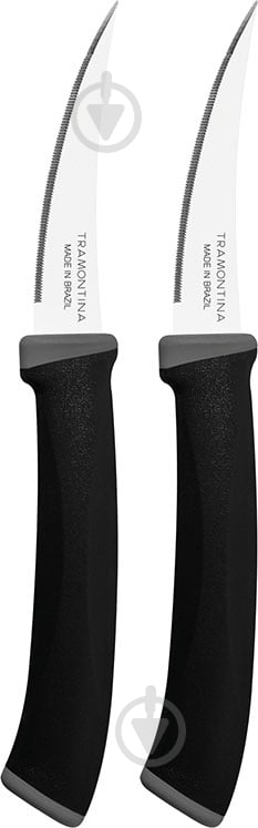 Набор ножей Tramontina Felice black 76 мм 23495/203 2 шт. - фото 1 Набор ножей Tramontina Felice black 76 мм 23495/203 2 шт. - фото 1