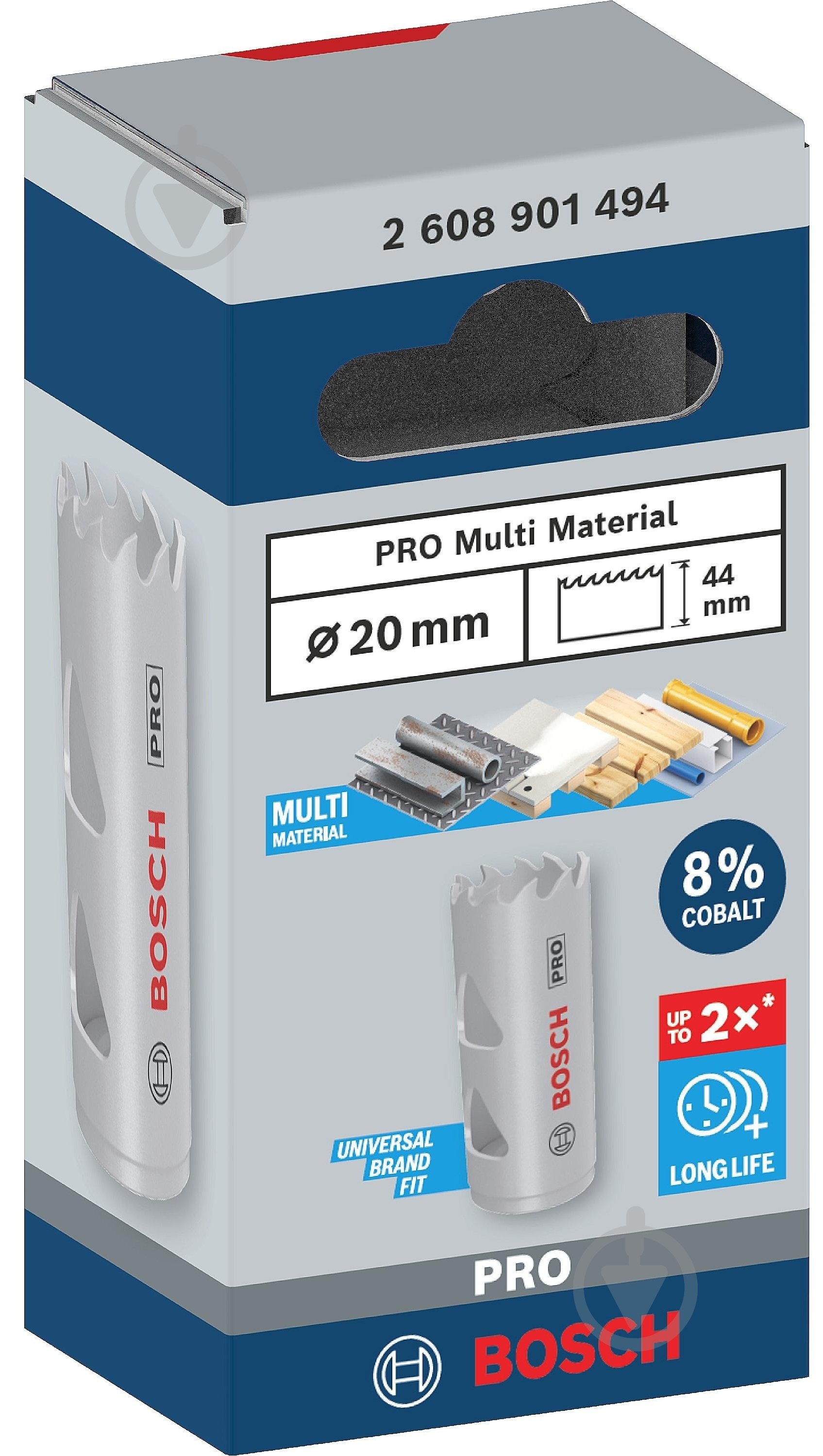 Коронка Bosch PRO Multi Material 20 мм 2608901494 - фото 3