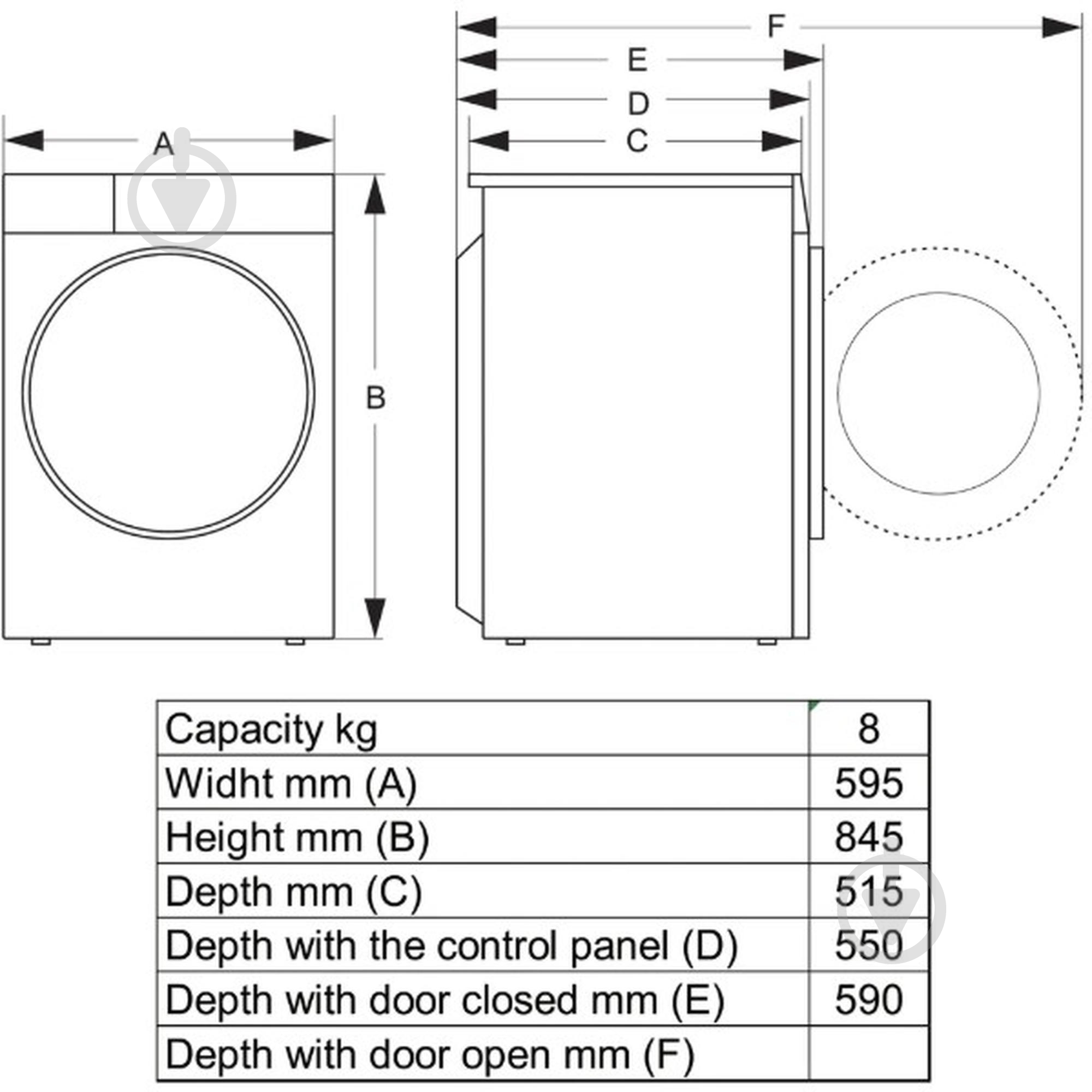 Сушильная машина Hisense DH5I804BWCD - фото 11 Сушильная машина Hisense DH5I804BWCD - фото 11