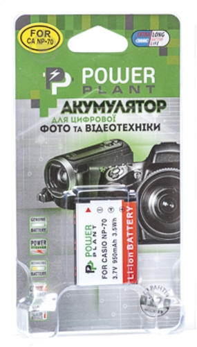 Аккумулятор PowerPlant Casio NP-70 950мА*ч (DV00DV1241) - фото 3 Аккумулятор PowerPlant Casio NP-70 950мА*ч (DV00DV1241) - фото 3