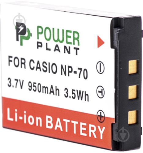 Аккумулятор PowerPlant Casio NP-70 950мА*ч (DV00DV1241) - фото 2 Аккумулятор PowerPlant Casio NP-70 950мА*ч (DV00DV1241) - фото 2