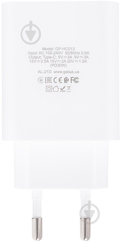 Сетевое зарядное устройство Gelius Pro Impulse PD30W GP-HC013 White - фото 5
