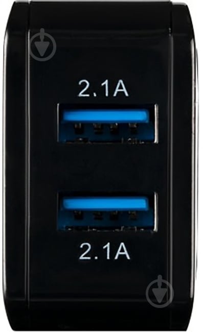 Мережевий зарядний пристрій Gelius Ultra Prime GU-HC02 2 USB 2.1 A Чорний - фото 4