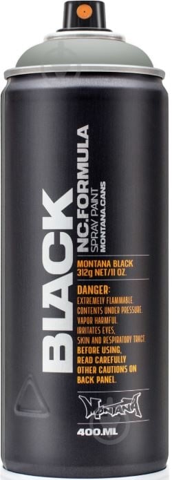 Фарба аерозольна Montana BLACK 7050 акула мат 400 мл - фото 1