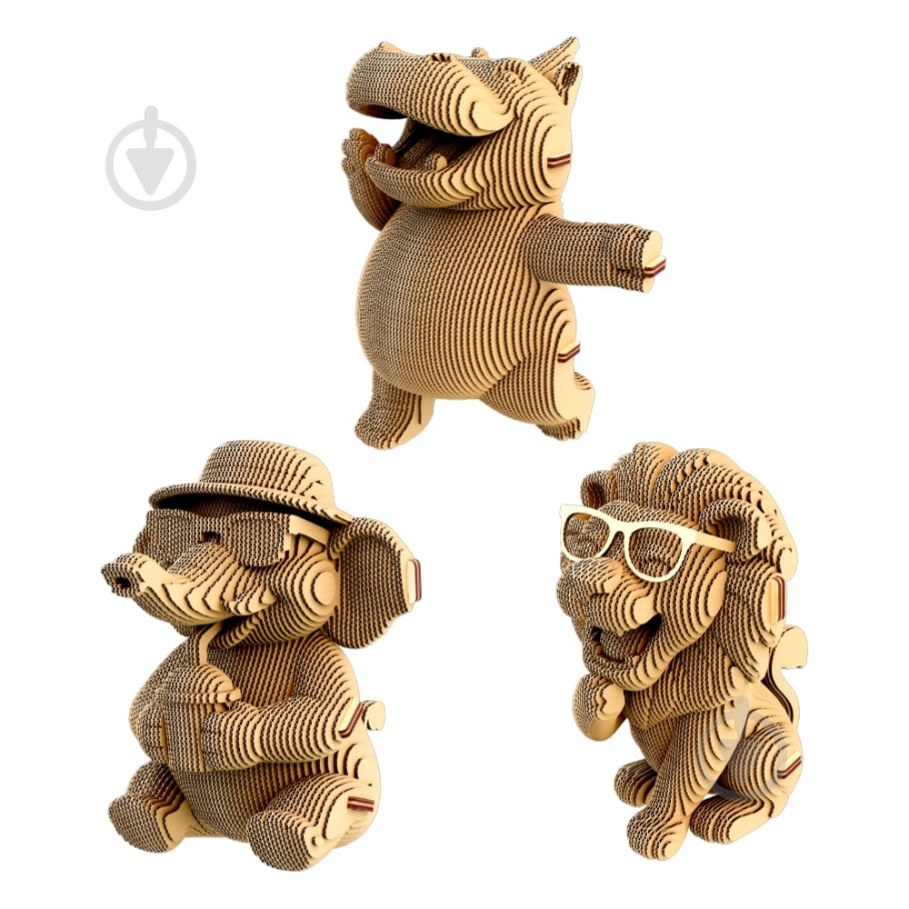 3D-конструктор Cartonic Puzzle SAFARI TRIO CARTTRIOSAF - фото 6