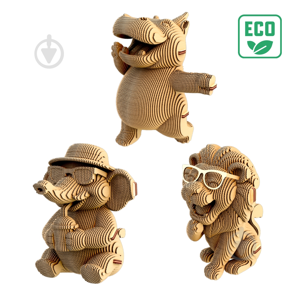 3D-конструктор Cartonic Puzzle SAFARI TRIO CARTTRIOSAF - фото 7