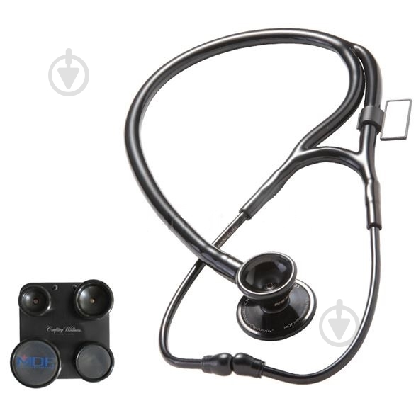 Стетоскоп MDF подвійна голівка, чорний 797СС-BO - фото 1 Стетоскоп MDF подвійна голівка, чорний 797СС-BO - фото 1