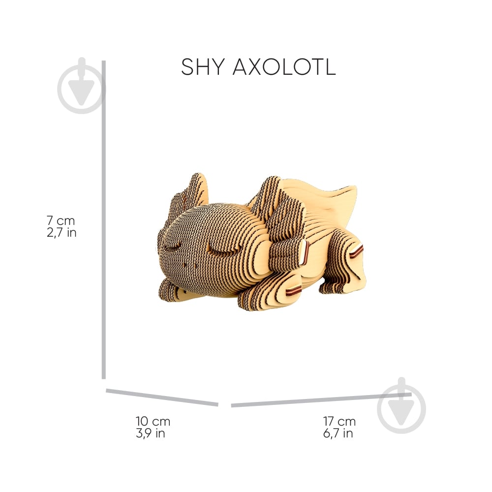 3D-конструктор Cartonic Puzzle AXOLOTLS TRIO CARTTRIOAXOL - фото 10