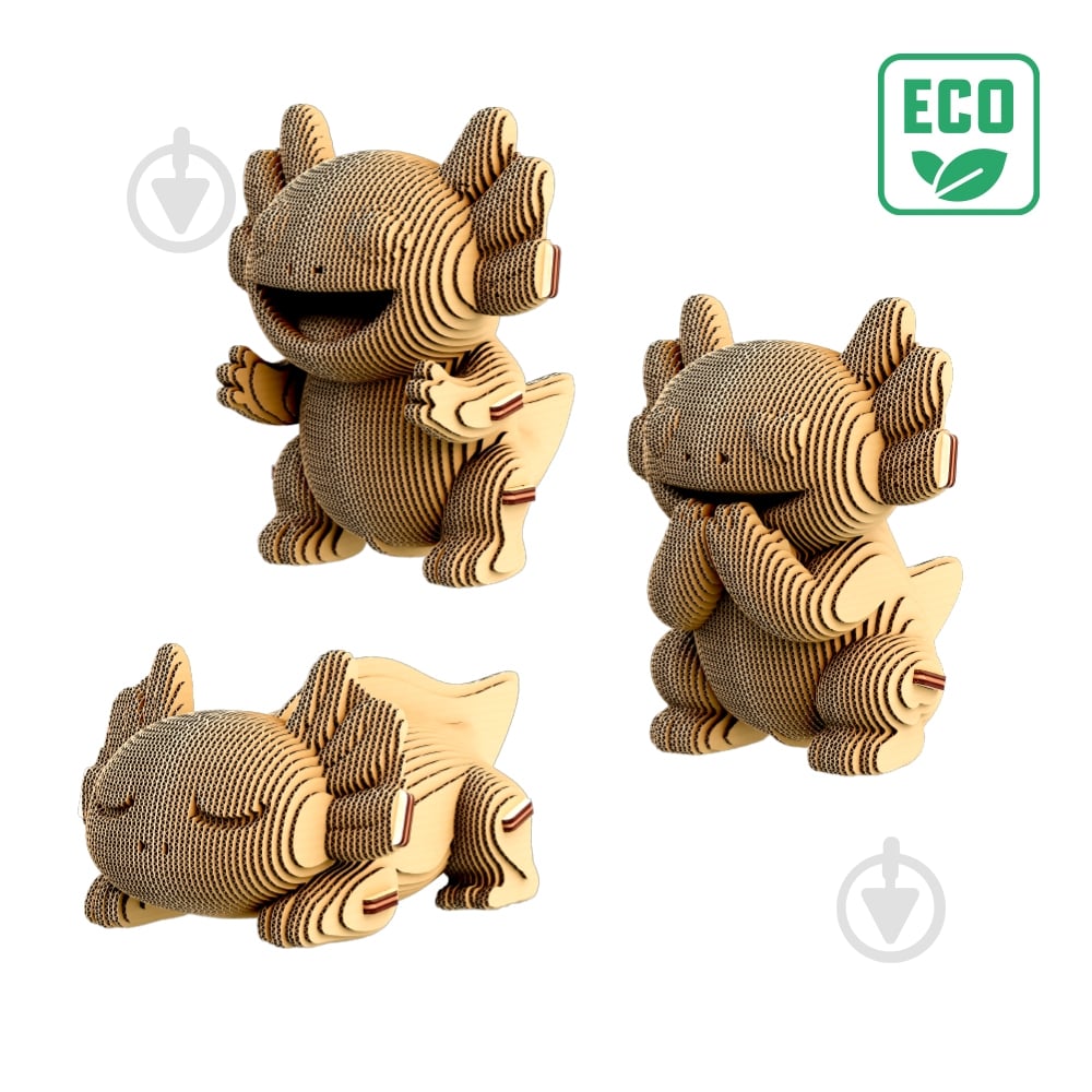 3D-конструктор Cartonic Puzzle AXOLOTLS TRIO CARTTRIOAXOL - фото 3