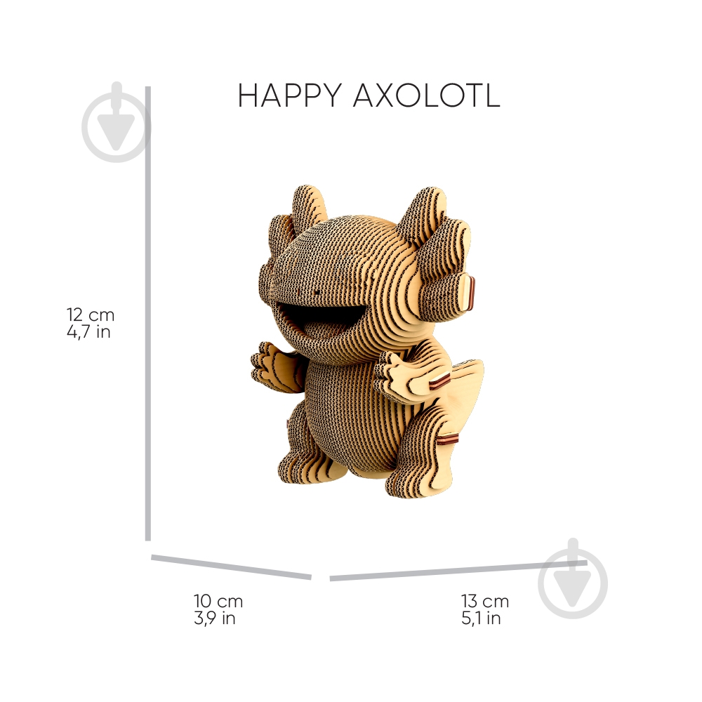 3D-конструктор Cartonic Puzzle AXOLOTLS TRIO CARTTRIOAXOL - фото 8
