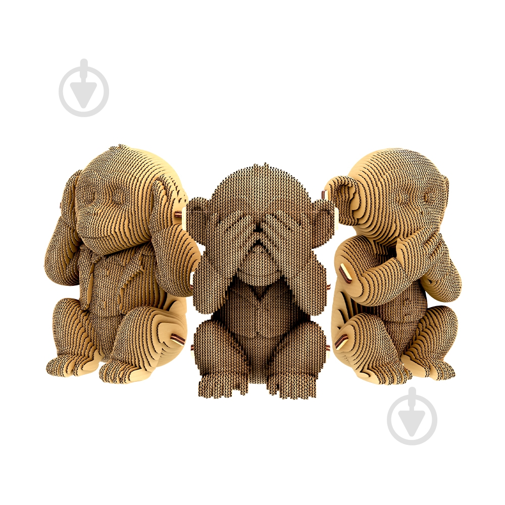 ᐉ 3D-конструктор Cartonic Puzzle MONKEYS TRIO CARTTRIOMONK